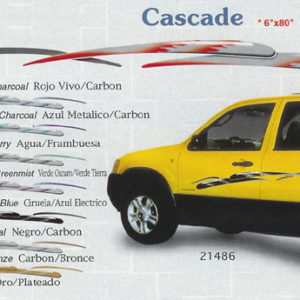 Cascade 6" x 80" 6" x 108" Custom Vinyl Graphics
