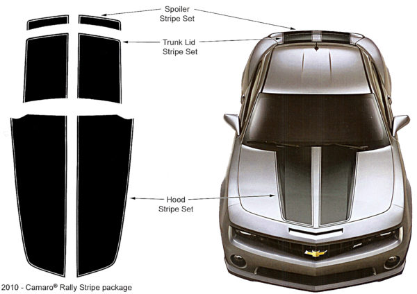 Camaro Rally Stripes 2010-13 models