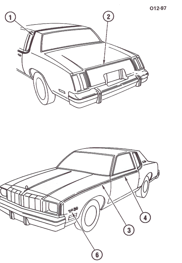 1979 Hurst Olds Stripe Diagram