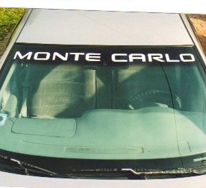 1995 - 2007 Monte Carlo windshield decal