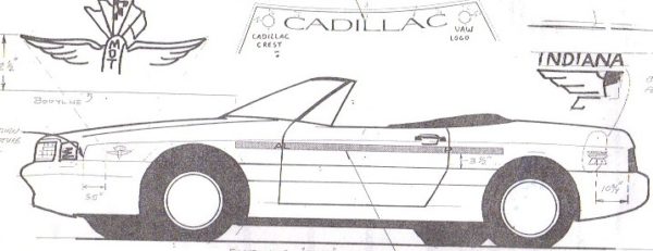 1992 Cadillac Allante Pace car
