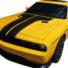 2011-14 Dodge Challenger Dual Hood Stripe with Accent Stripe Kit