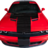 2015-18 Dodge Challenger Front, Hood, Roof,Trunk,Spoiler,and Rear Bumper Stripe with Accent Line